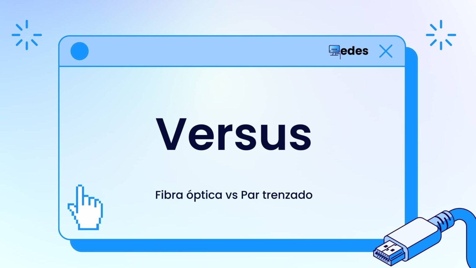 Fibra óptica vs par trenzado: ¿Cuál es mejor para internet en casa? Infografía que compara ambas tecnologías.